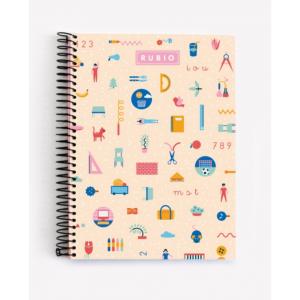 Libreta A-5 Motivo Salmon
